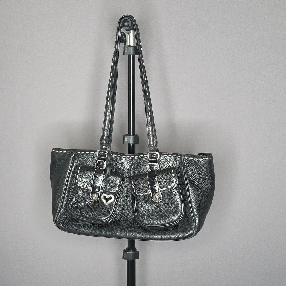 BRIGHTON Black Leather Purse